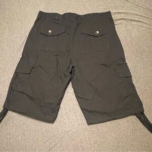 Black cargo shorts